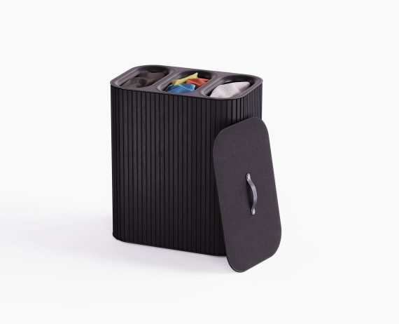 Joseph Joseph Tota Trio Luxe 90L Black Laundry Separation Basket