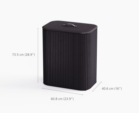 Joseph Joseph Tota Trio Luxe 90L Black Laundry Separation Basket - Image 7