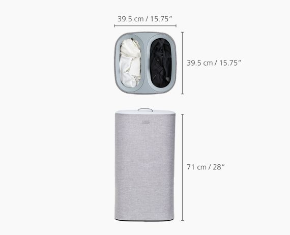 Joseph Joseph 2-piece Gray Laundry Basket Set - Image 8