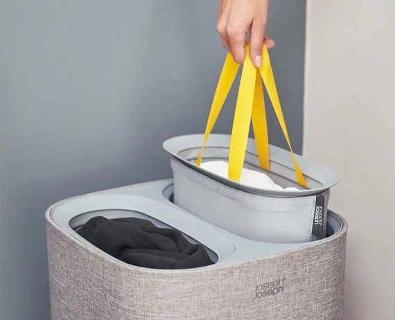 Joseph Joseph Tota 60L Gray Laundry Separation Basket - Image 2