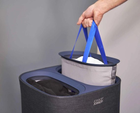 Joseph Joseph Tota 60L Black Laundry Separation Basket - Image 3
