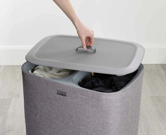 Joseph Joseph Tota 90L Gray Laundry Separation Basket - Image 4