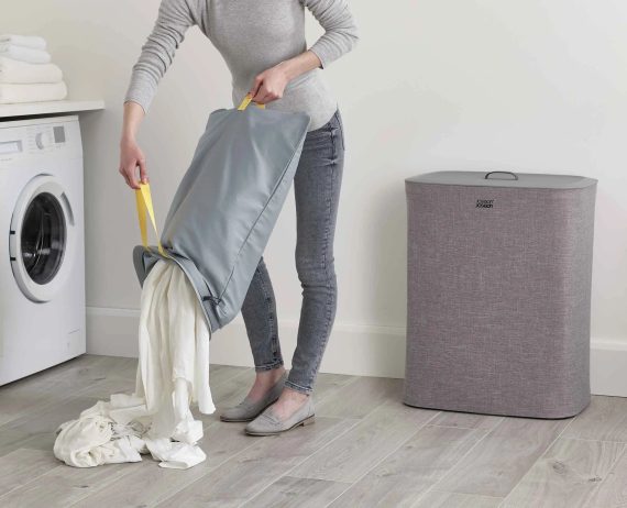 Joseph Joseph Tota 90L Gray Laundry Separation Basket - Image 6