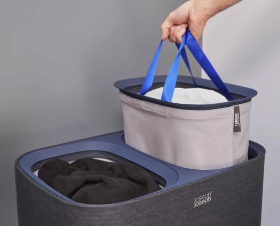 Joseph Joseph Tota 90L Black Laundry Separation Basket - Image 3