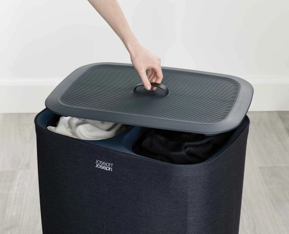 Joseph Joseph Tota 90L Black Laundry Separation Basket - Image 4