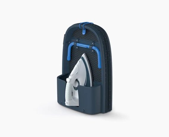 Joseph Joseph Pocket Plus Folding Blue Ironing Board with Advanced Cover