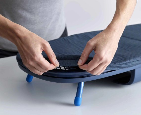 Joseph Joseph Pocket Plus Folding Blue Ironing Board with Advanced Cover - Image 4