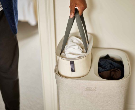Joseph Joseph Tota 60L Ecru Laundry Separation Basket - Image 5