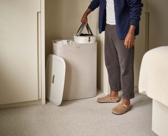 Joseph Joseph Tota 90L Ecru Laundry Separation Basket - Image 3