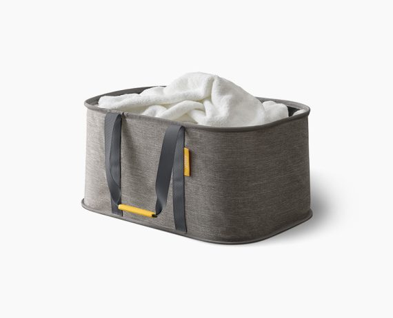 Joseph Joseph Hold-All Gray Collapsible 35L Laundry Basket