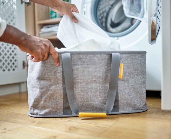 Joseph Joseph Hold-All Gray Collapsible 35L Laundry Basket - Image 3