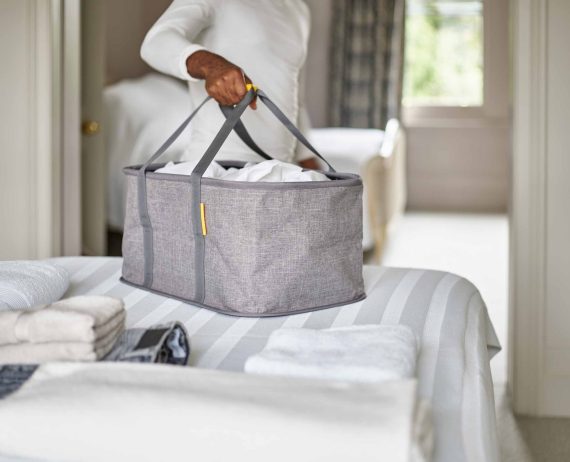 Joseph Joseph Hold-All Gray Collapsible 35L Laundry Basket - Image 4