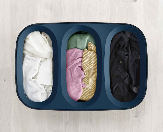 Joseph Joseph Tota Trio 90L Black Laundry Separation Basket - Image 4