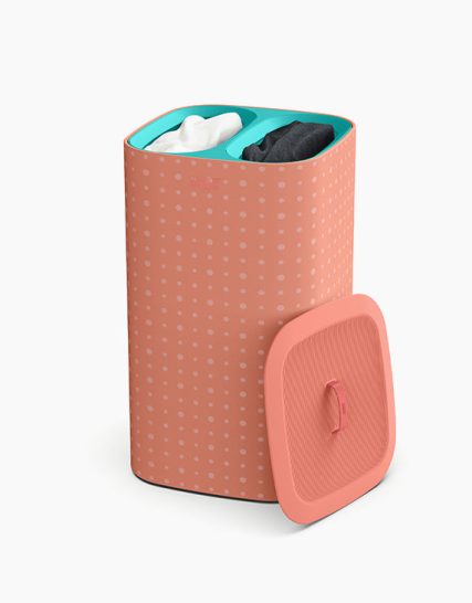Joseph Joseph Tota Pop 60L Coral Laundry Separation Basket