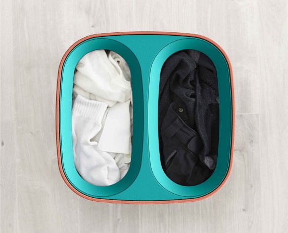 Joseph Joseph Tota Pop 60L Coral Laundry Separation Basket - Image 4