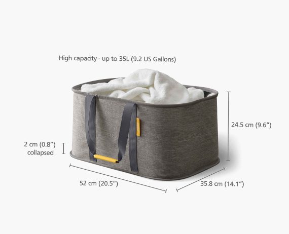 Joseph Joseph 2-piece Gray Laundry Basket Set - Image 9