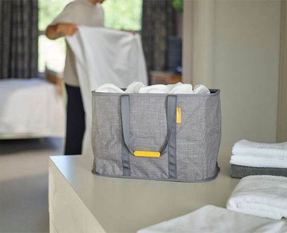 Joseph Joseph Hold-All Max Gray Collapsible 55L Laundry Basket - Image 2