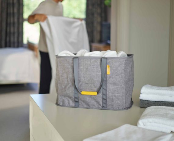 Joseph Joseph Hold-All Max Gray Collapsible 55L Laundry Basket - Image 3