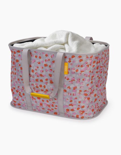 Joseph Joseph Hold-All Max Peach Collapsible 55L Laundry Basket