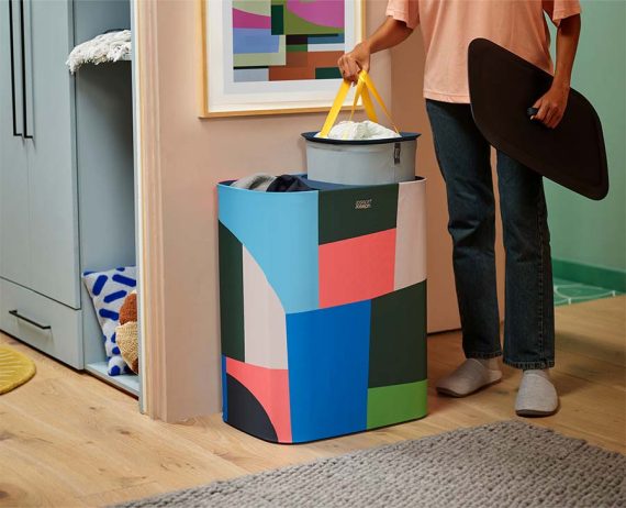 Joseph Joseph Tota 90L Laundry Separation Basket x Jonathan Lawes - Image 2