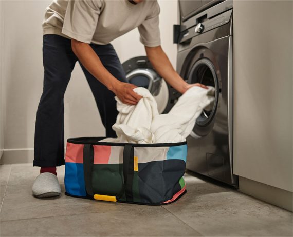 Joseph Joseph Hold-All Collapsible 35L Laundry Basket x Jonathan Lawes - Image 2
