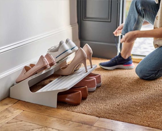 Joseph Joseph Shoe-In Large Space-saving Ecru Shoe Rack - Image 2