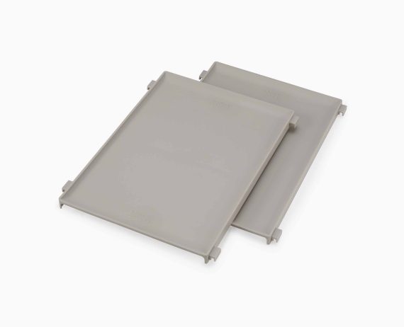 Joseph Joseph Level Pack of 2 Ecru Adjustable Shelves - Image 2