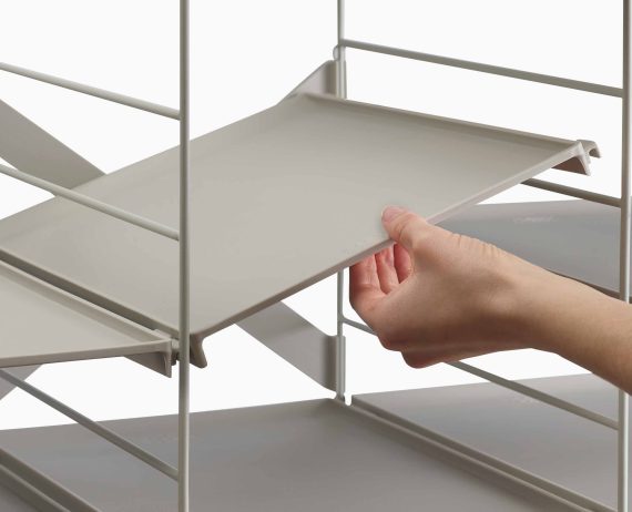 Joseph Joseph Level Pack of 2 Ecru Adjustable Shelves - Image 3