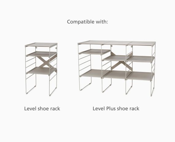 Joseph Joseph Level Pack of 2 Ecru Adjustable Shelves - Image 5