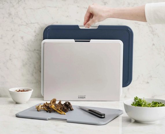 Joseph Joseph Nest Boards 3-piece Gray Cutting Board Set - Image 3