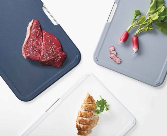 Joseph Joseph Nest Boards 3-piece Gray Cutting Board Set - Image 5