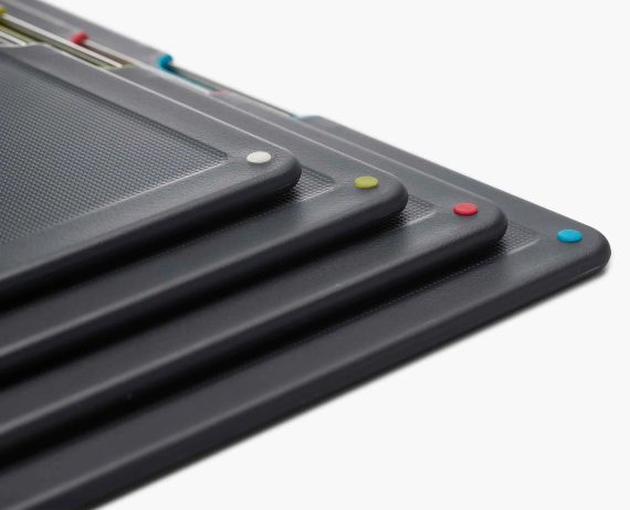 Joseph Joseph Folio Steel 4-piece Cutting Board Set With Black Stainless-Steel Case - Image 5