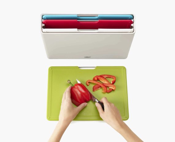 Joseph Joseph Folio 4-piece Silver Cutting Board Set Large - Image 5