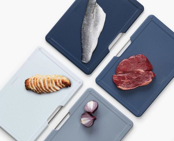 Joseph Joseph Folio 4-piece Gray Cutting Board Set Regular - Image 6