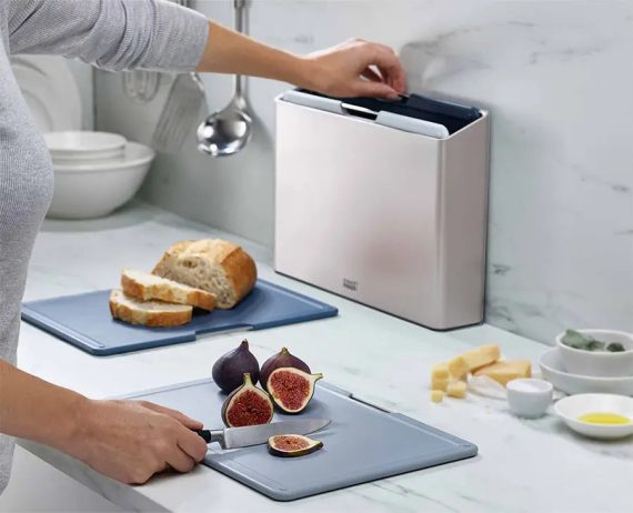 Joseph Joseph Folio 4-piece Blue Cutting Board Set - Editions - Image 2