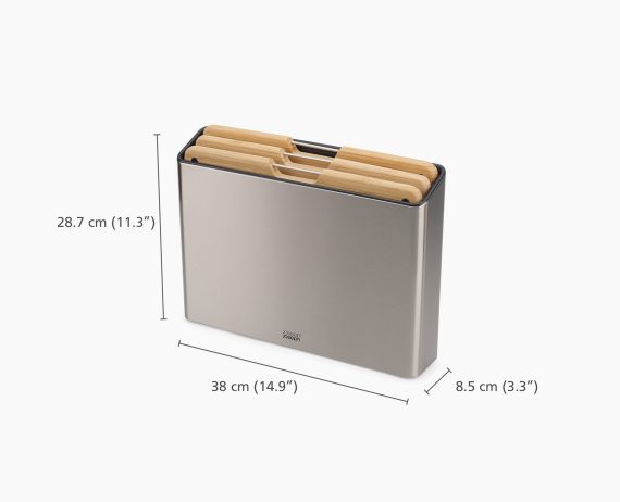 Joseph Joseph Folio Steel Bamboo 3-piece Cutting Board Set - Image 9