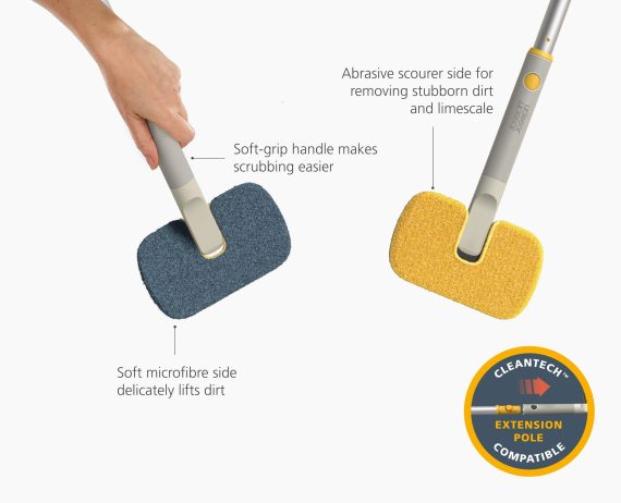 Joseph Joseph CleanTech 2-in-1 Surface Scrubber Tool - Image 6