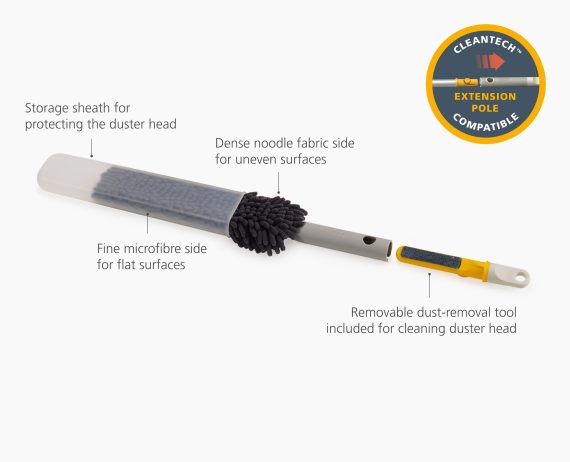 Joseph Joseph CleanTech 3-in-1 Duster with Storage Cover - Image 6