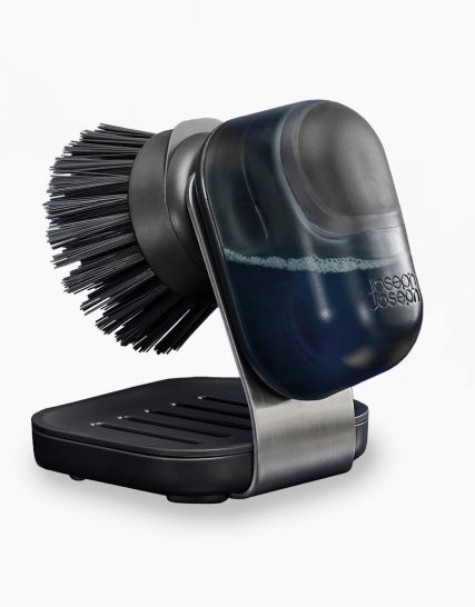 Joseph Joseph SinkTech Compact Soap Dispensing Dish Brush with Steel Stand