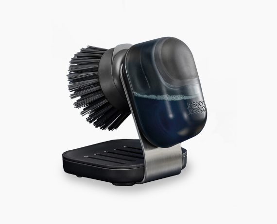 Joseph Joseph SinkTech Compact Soap Dispensing Dish Brush with Steel Stand