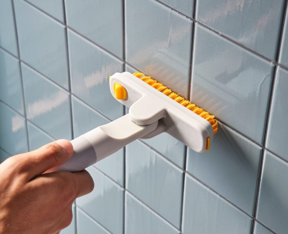 Joseph Joseph CleanTech 2-in-1 Tile Scrubber Tool with Extension Pole - Image 4