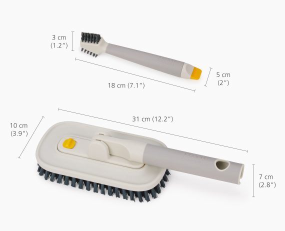 Joseph Joseph CleanTech 2-Piece Tile Scrubber & Spot Cleaning Tool Set - Image 9