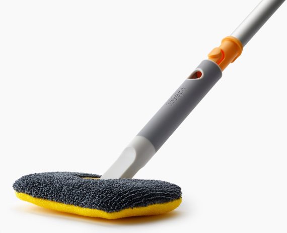 Joseph Joseph CleanTech 2-in-1 Surface Scrubber Tool with Extension Pole - Image 6