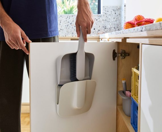 Joseph Joseph CleanTech Wall-mounted Broom, Dustpan & Brush Set - Image 5