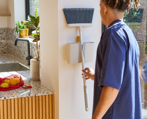Joseph Joseph CleanTech Wall-mounted Broom, Dustpan & Brush Set - Image 2