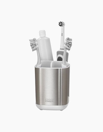 Joseph Joseph EasyStore Stainless-steel Toothbrush Holder