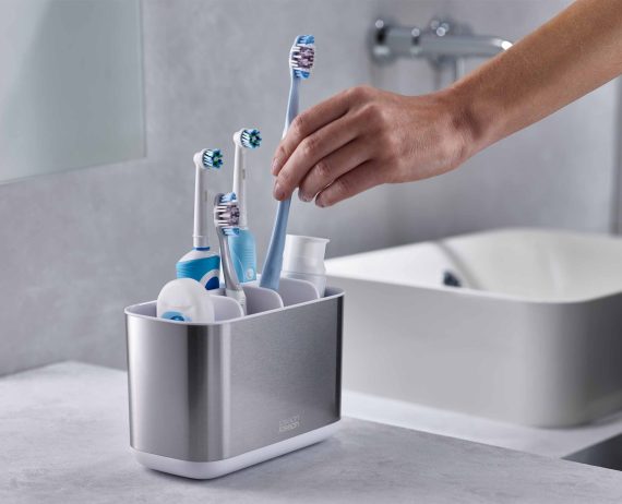 Joseph Joseph 2-piece Stainless-steel Bathroom Sink Set - Image 4