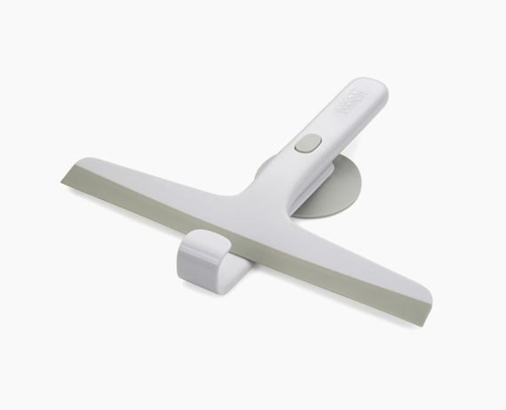 Joseph Joseph EasyStore Light Gray Shower Squeegee with Storage Hook