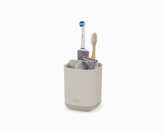 Joseph Joseph EasyStore Matt Ecru Toothbrush Holder