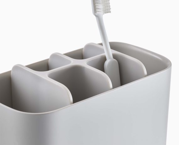 Joseph Joseph EasyStore Large Matt Ecru Toothbrush Holder - Image 4